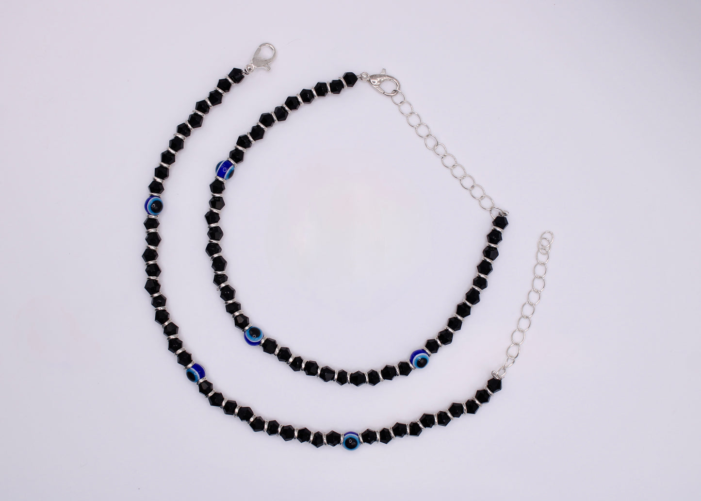 Eye Motif Crystal Bead Anklet - E7056