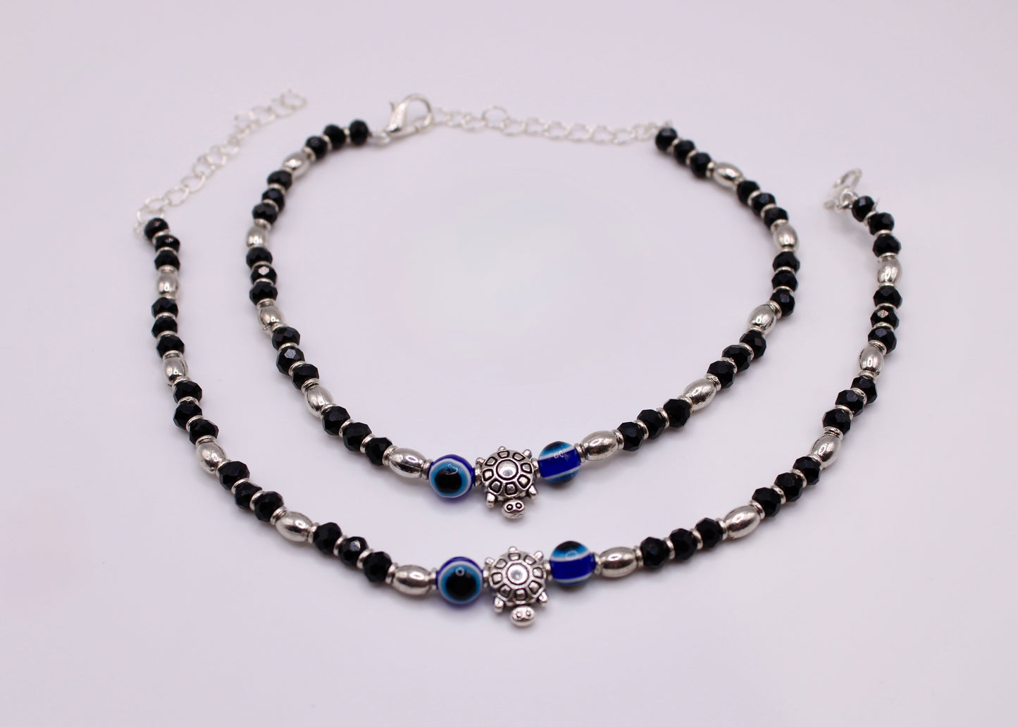 Eye Motif Crystal Anklet - E7055