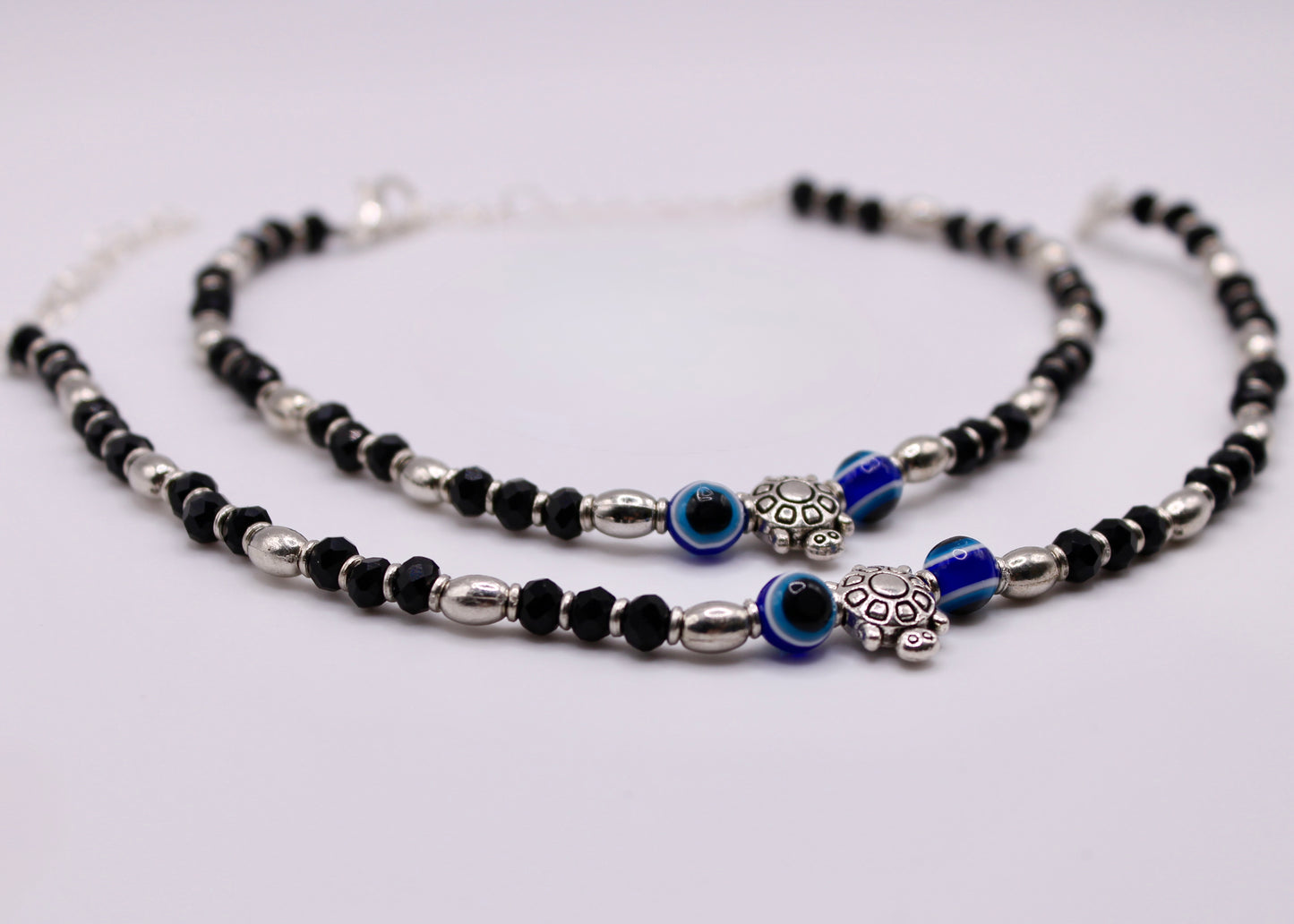 Eye Motif Crystal Anklet - E7055