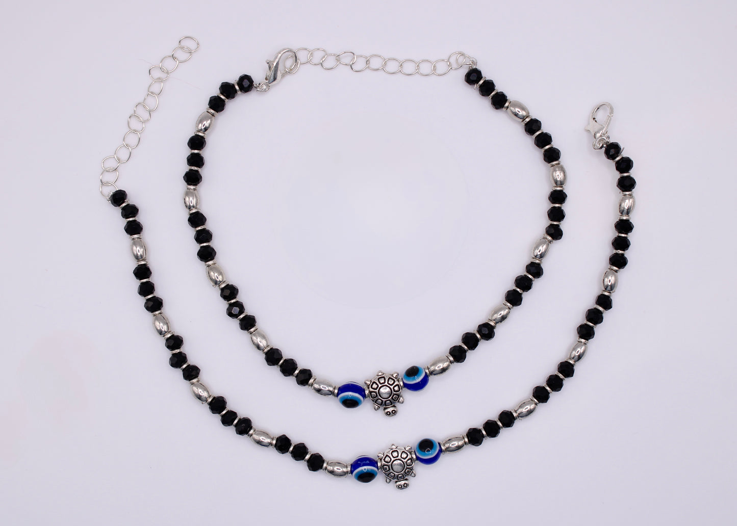 Eye Motif Crystal Anklet - E7055