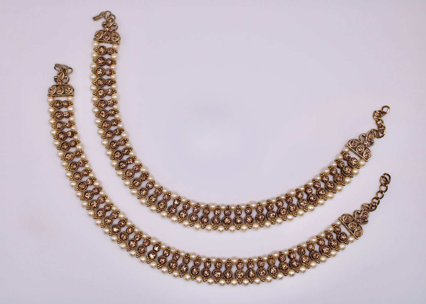Traditional Faux Pearl Anklet - E7050