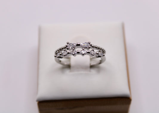 Stacked Cubic Zirconia Ring - E7046