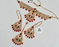 Sheesha Kundan Choker Necklace Set - E1407