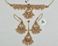 Sheesha Kundan Choker Necklace Set - E1407