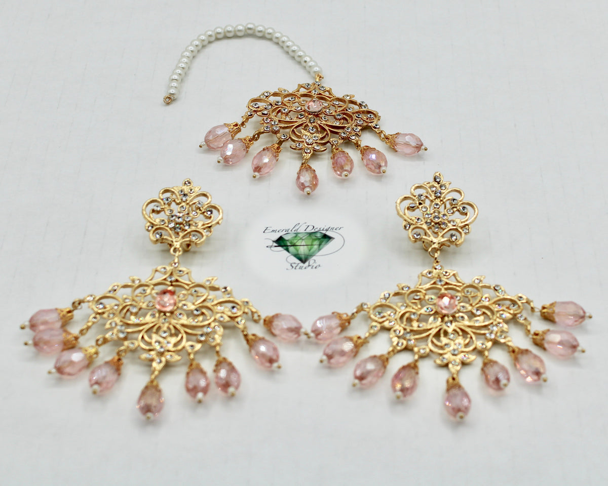 Chandelier Styled Earring and Teeka Set - E1359