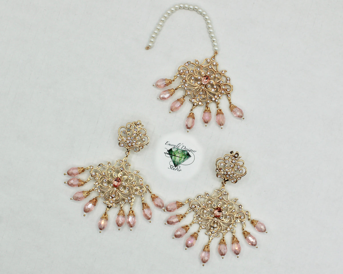 Chandelier Styled Earring and Teeka Set - E1359