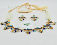 Feroza and Sapphire Necklace Set - E2507