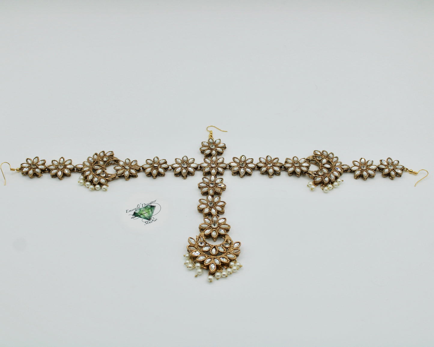 Sheesha Kundan and Cubic Zirconia Mathha Pati - E109