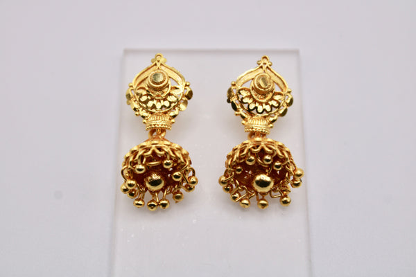 Gold Tone Jhumki - E1242