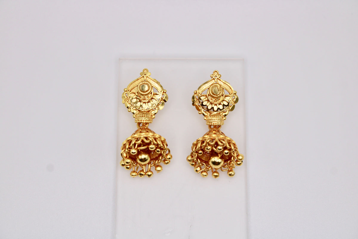 Gold Tone Jhumki - E1242