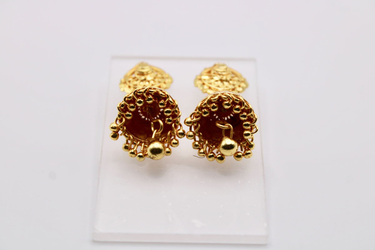 Gold-Tone Jhumkis - E1234