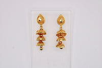 Gold-Tone Layered Jhumkis - E1235