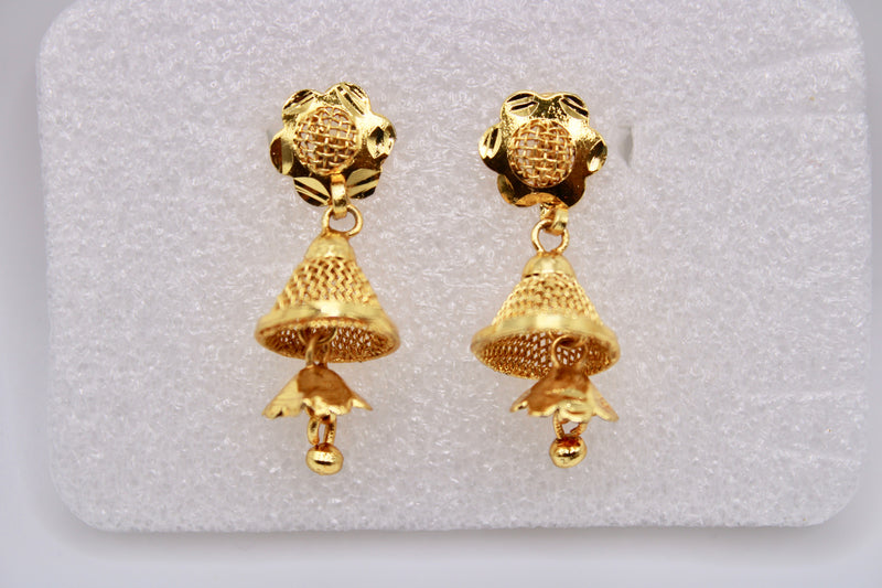 Gold-Tone Jhumkis - E1237