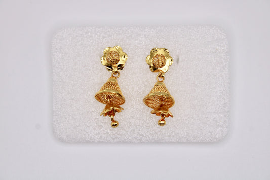 Gold-Tone Jhumkis - E1237