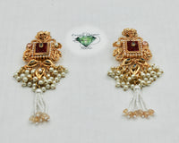 Fusion Crushed Stone Gajra Earring - E1508