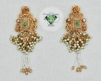 Fusion Crushed Stone Gajra Earring - E1508