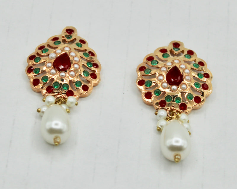 Gold-Plated Semi Precious Studs - E4010