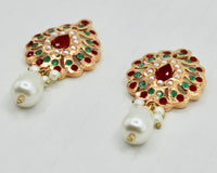 Gold-Plated Semi Precious Studs - E4010