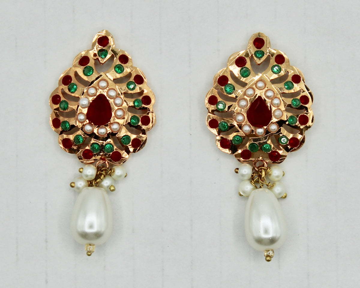 Gold-Plated Semi Precious Studs - E4010