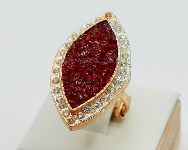 Crushed Stone Statement Ring - E1604