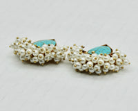 Gold Plated Semi-Precious Studs - E2501