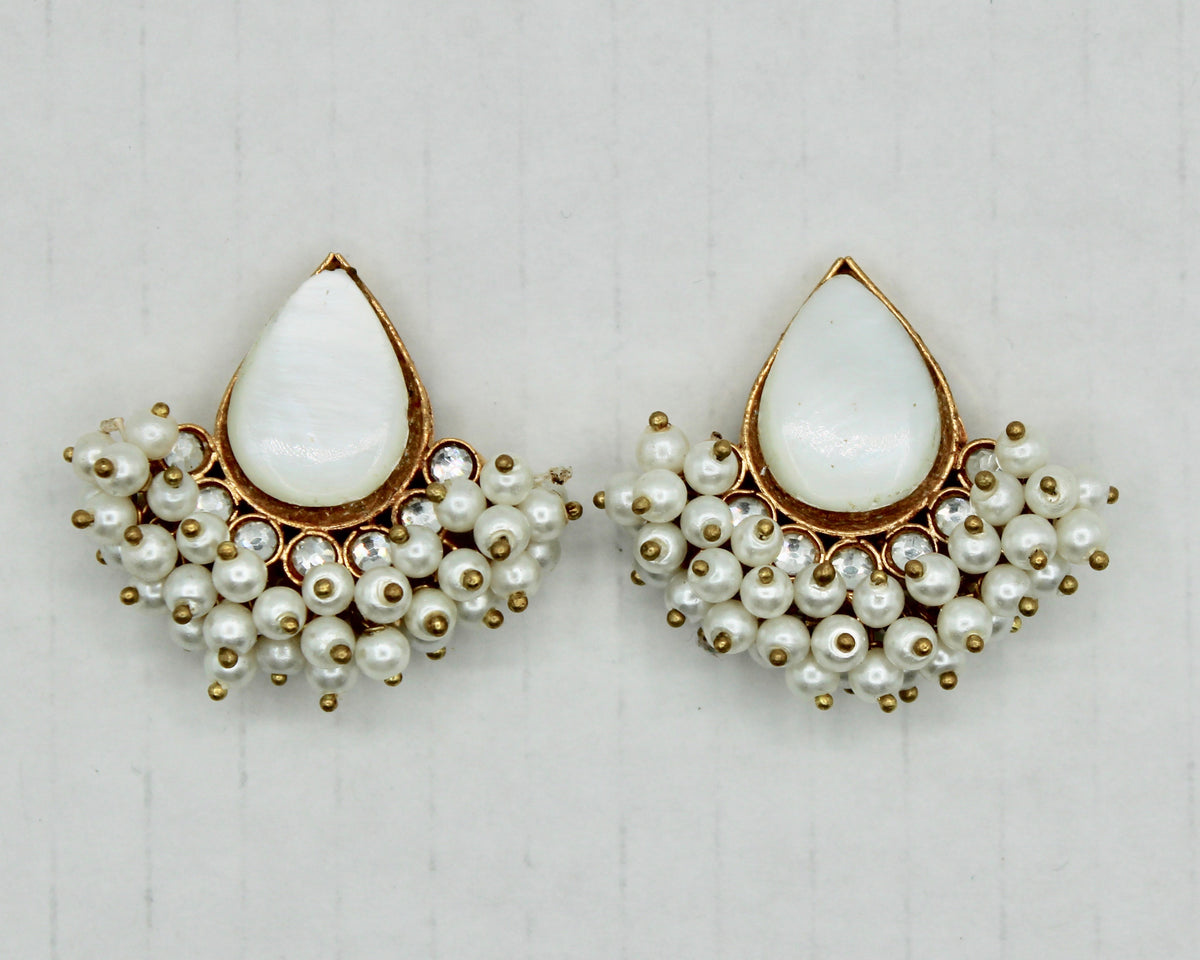 Gold Plated Semi-Precious Studs - E2501