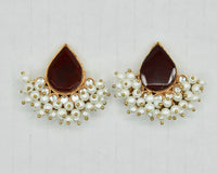 Gold Plated Semi-Precious Studs - E2501