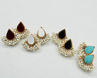 Gold Plated Semi-Precious Studs - E2501