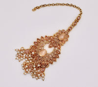 Polki and Faux Pearl Teeka - E951