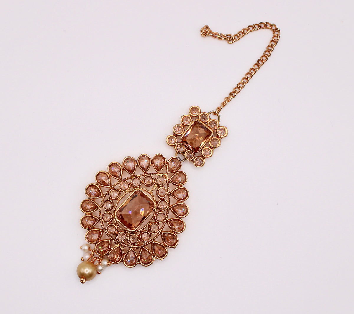 Polki and Cubic Zirconia Teeka - E971