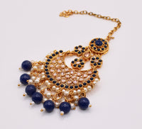 Polki and Faux Pearl Teeka - E958