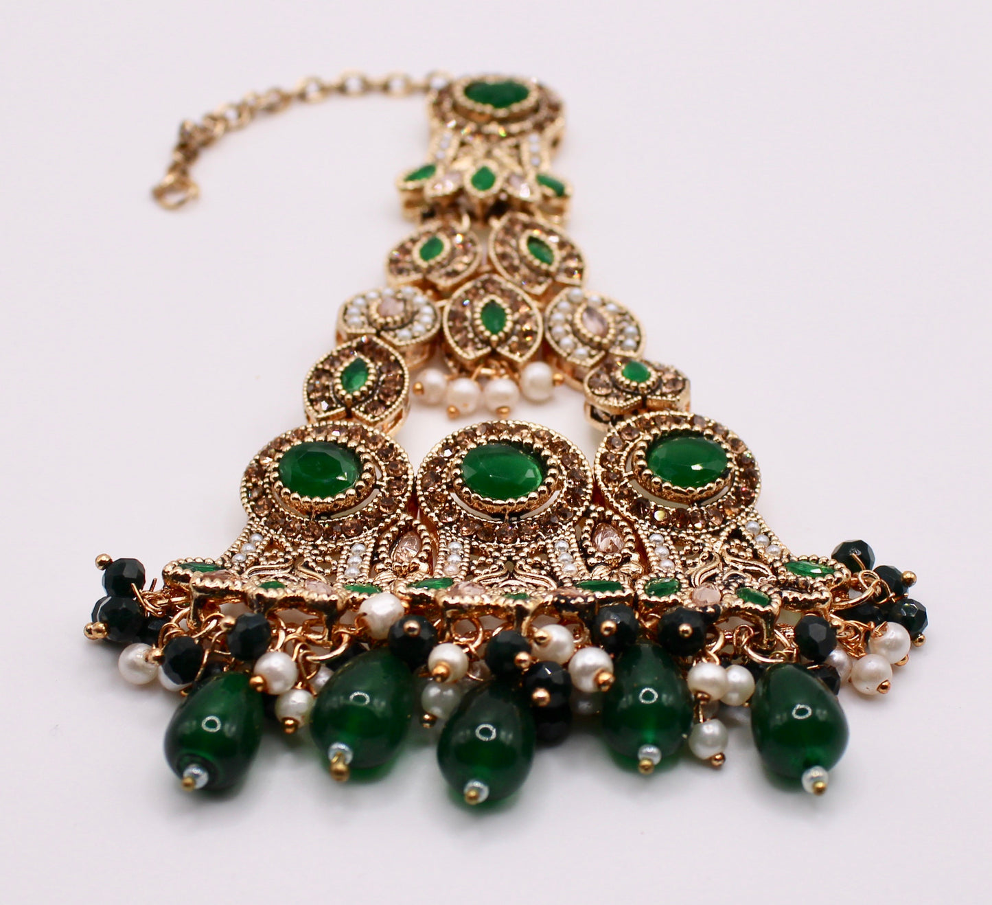 Traditional Jhumer with Faux Pearls - E985
