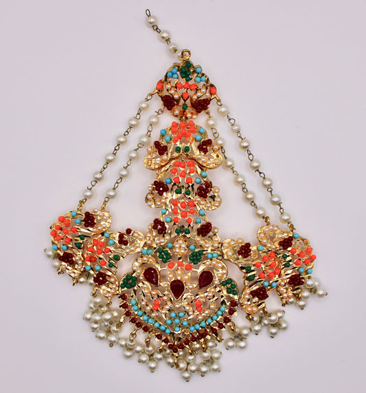 Nauratan and Faux Pearl Jhumer - E984