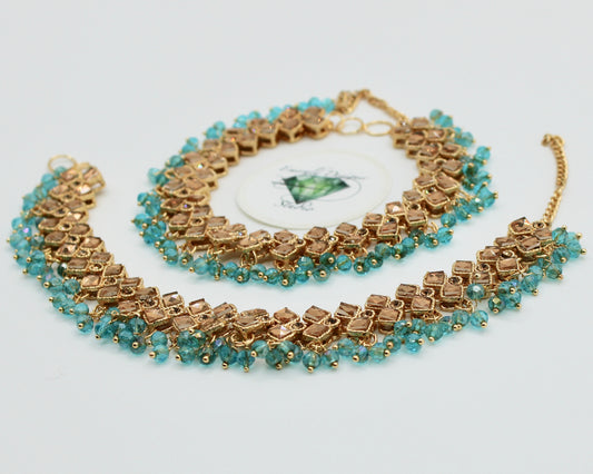 Kundan Anklet - E2101