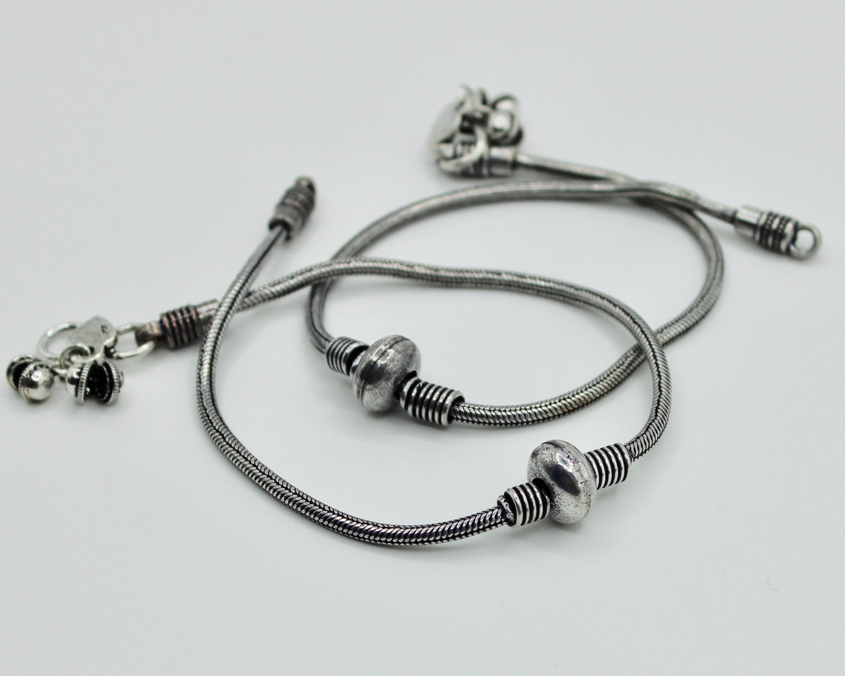 Oxidized Anklets - E1206