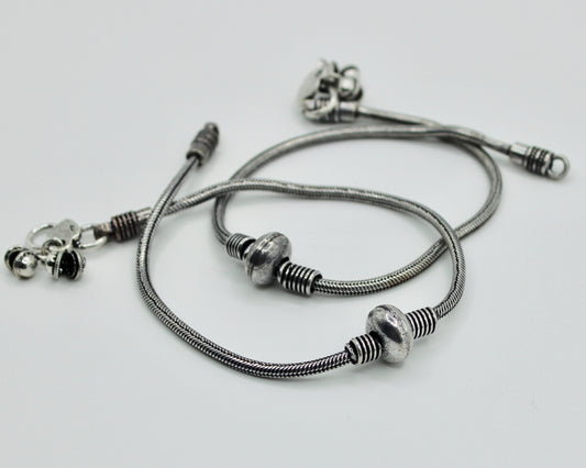 Oxidized Anklets - E1206