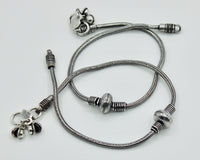 Oxidized Anklets - E1206