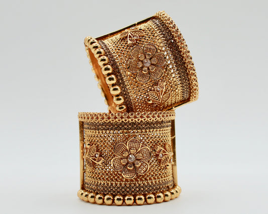 Traditional Gold-Plated Rajwadi Kada - 1997