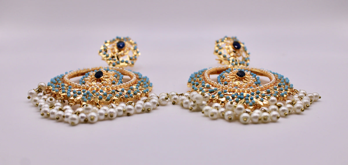 Hyderabadi Feroza Earrings - E233