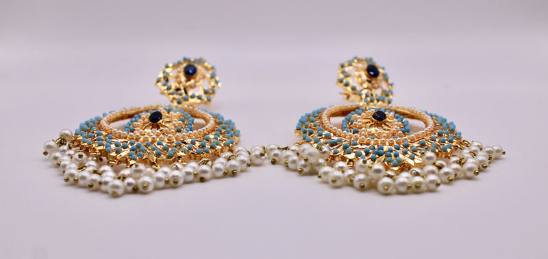 Hyderabadi Feroza Earrings - E233