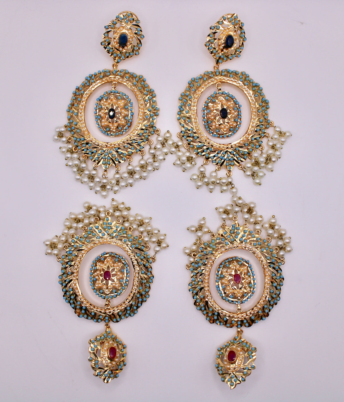 Hyderabadi Feroza Earrings - E233