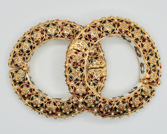 Floral Pachheli Kada - E617