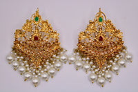 Polki and Semi-Precious Gem Chaand Bali - E227