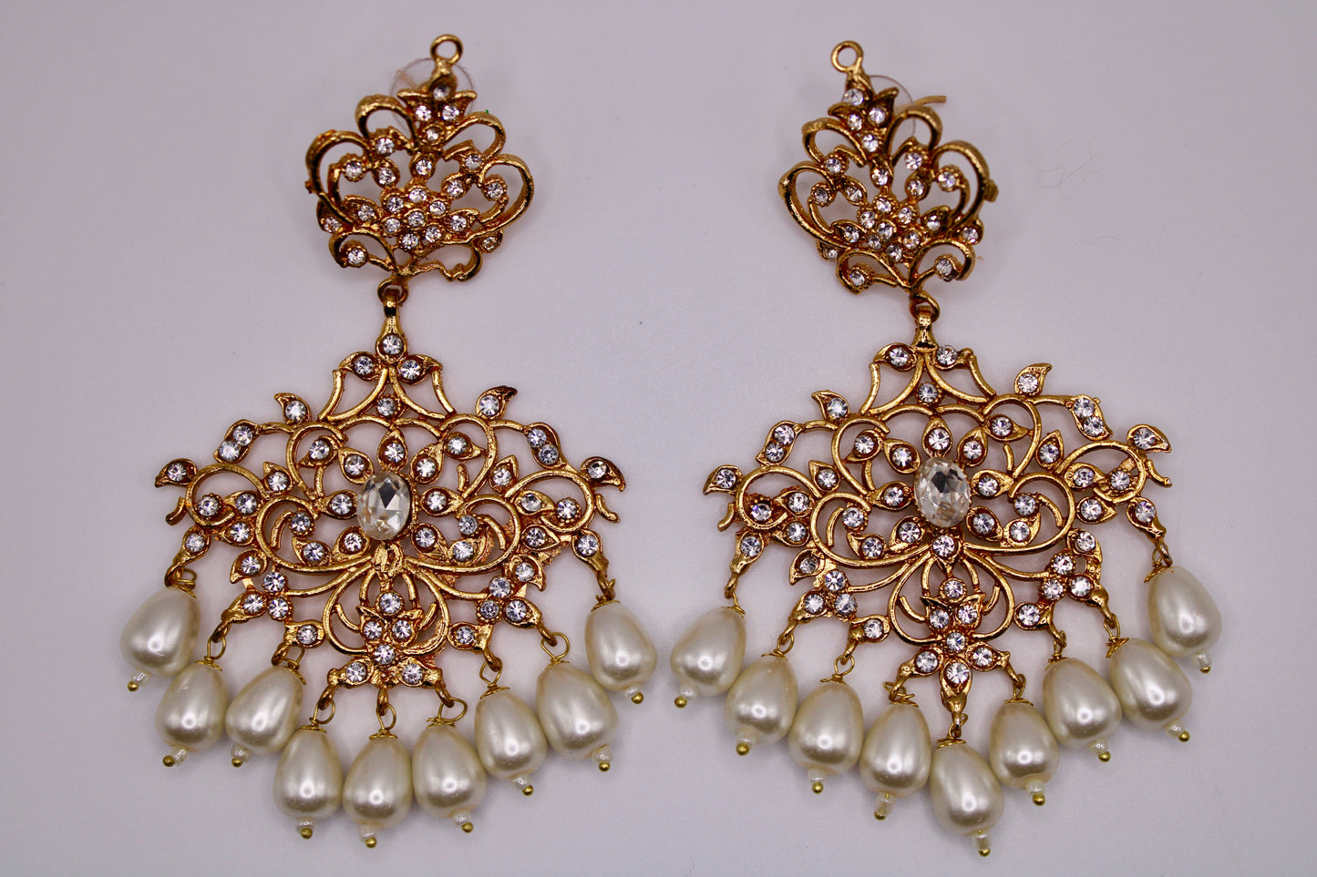 Chandelier Styled Cubic Zirconia Earrings - E238