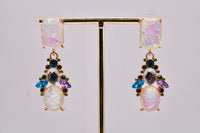 Iridescant Opal Earrings - E239