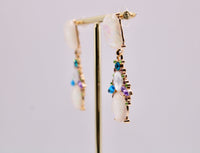 Iridescant Opal Earrings - E239