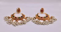 Multicolour Antique Jhumki Set - E107