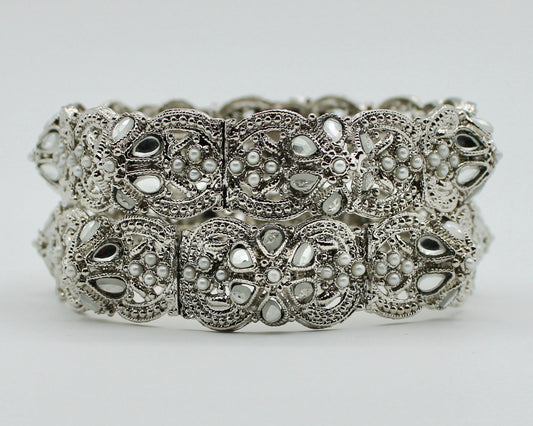 Cubic Zirconia Egyptian Kada Set - E2100