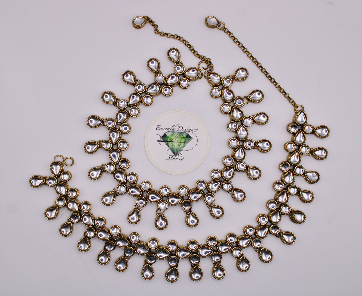 Kundan Anklet - E1200