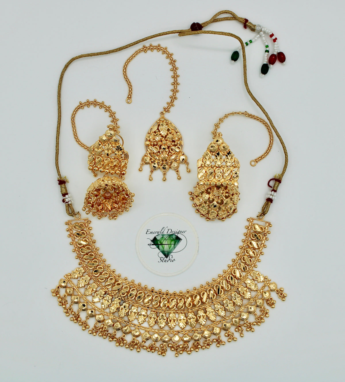 Hyderabadi Patra Necklace Set - E1189